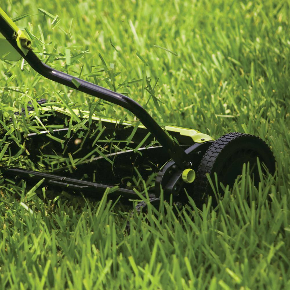 Sun Joe MJ1800M 18 in. 5-Position Quad Manual Walk-Behind Push Reel Mower