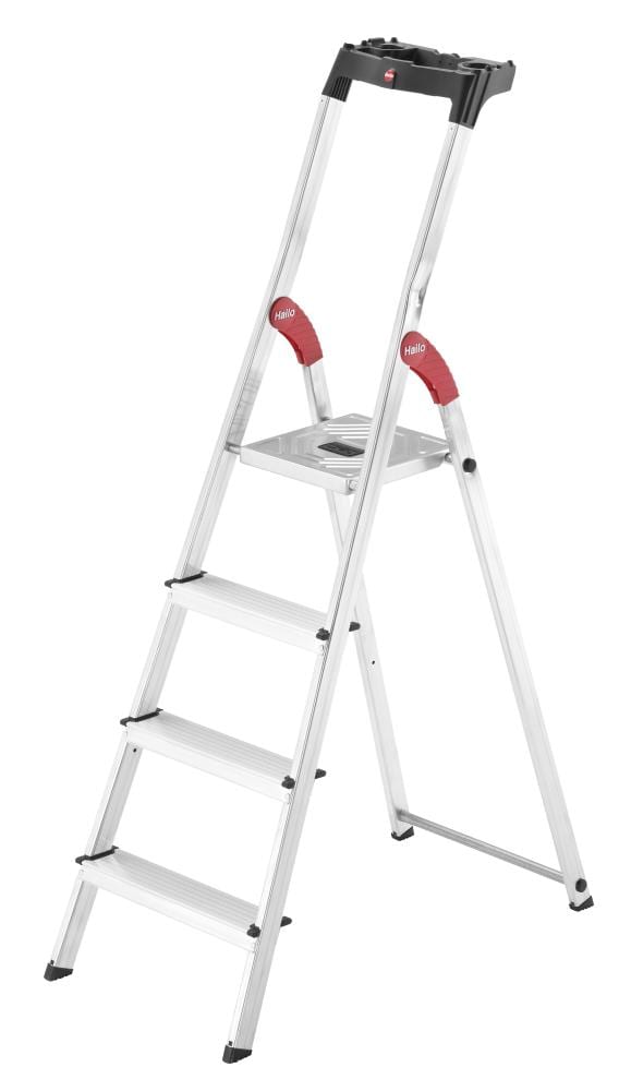 Hailo L60 Aluminum 5.28-ft Type 2- 225-lb Capacity Platform Step Ladder