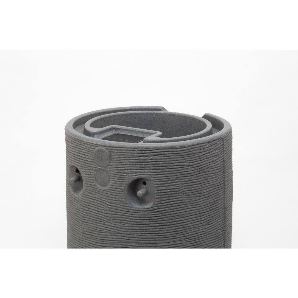 Good Ideas IMP-STONE65-DAR Impressions Stone 65 Gal. Dark Granite Rain Barrel