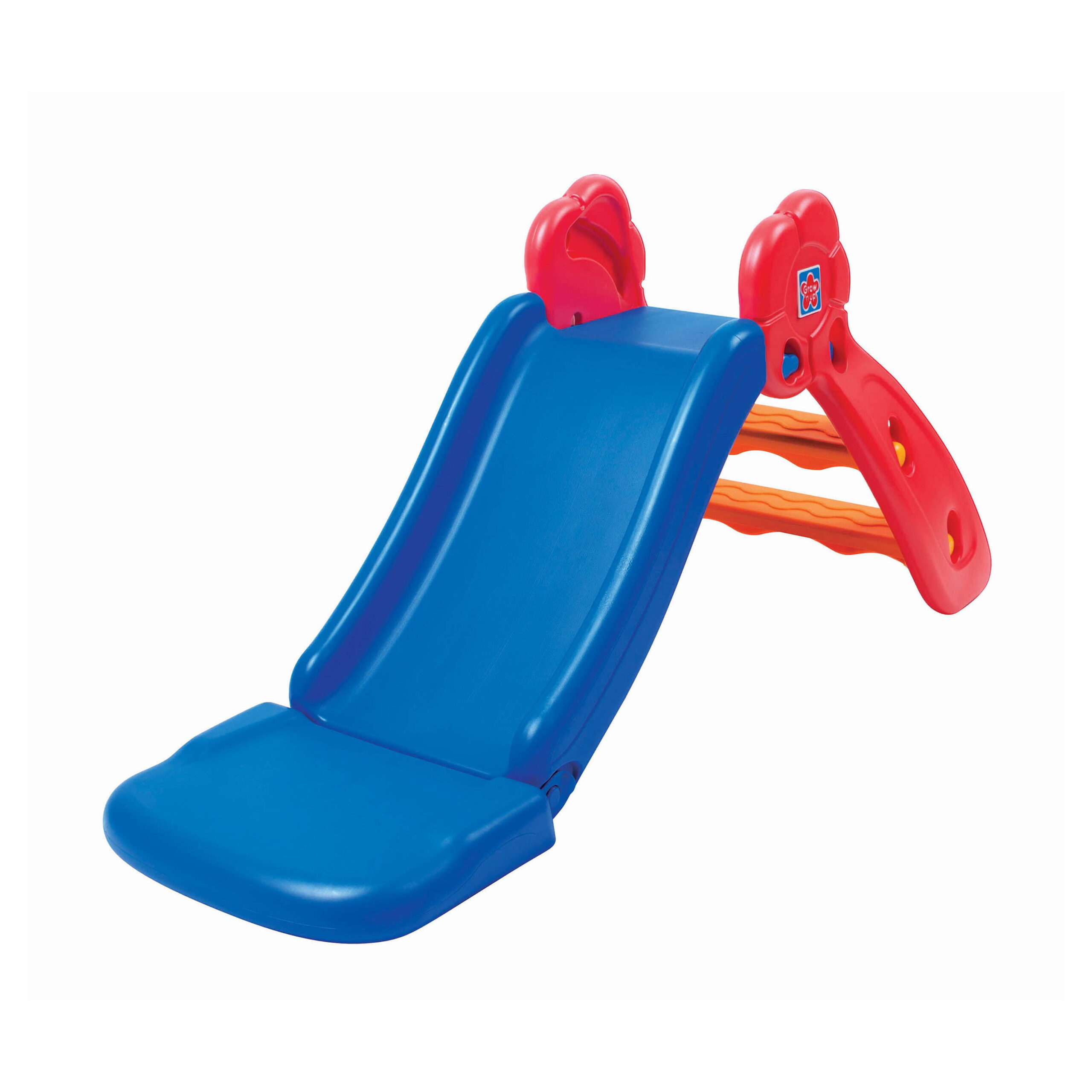 Grow-n Up Blue 2-in-1 Plastic Folding Playground Slide. Toddler