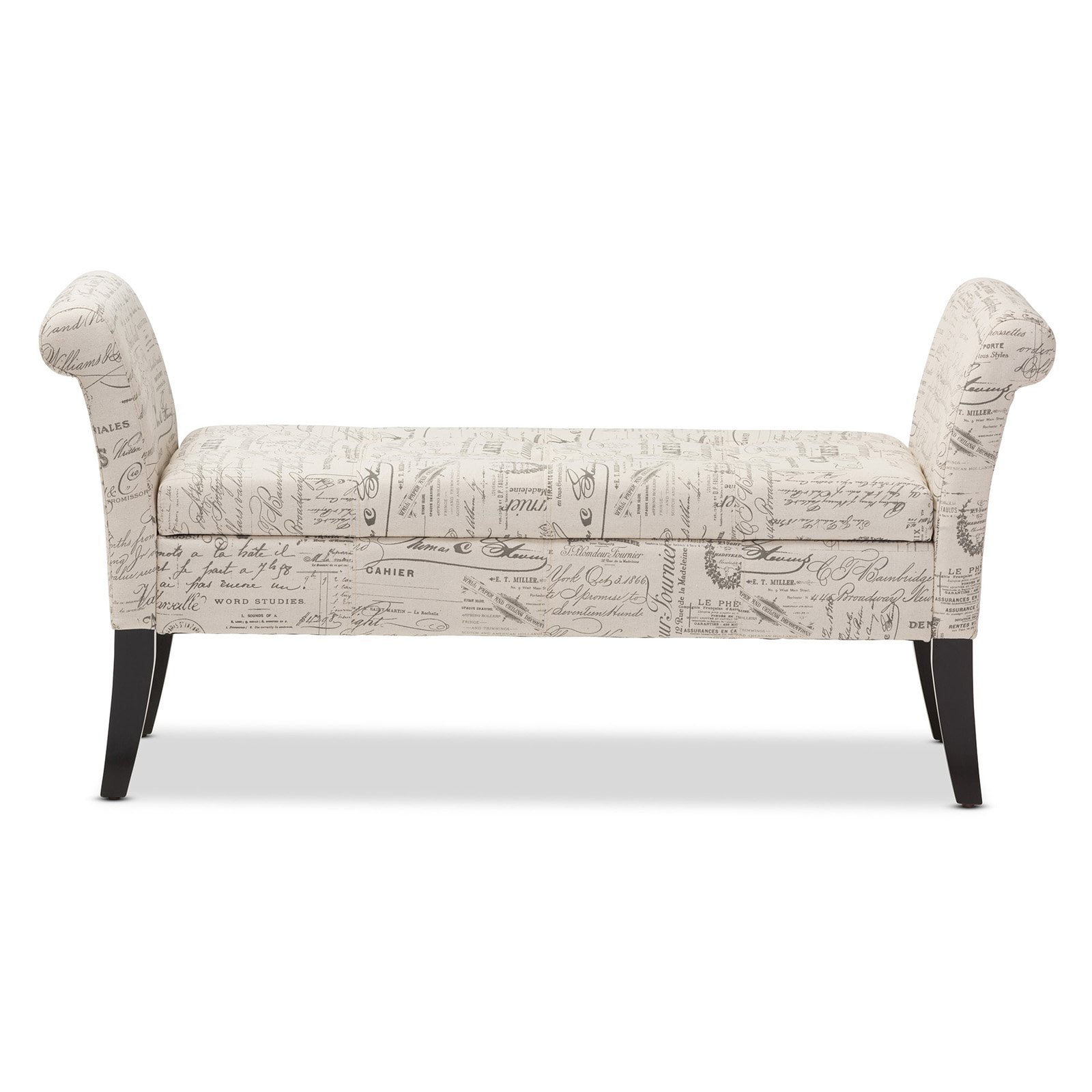 Baxton Studio Avignon Storage Ottoman Bench