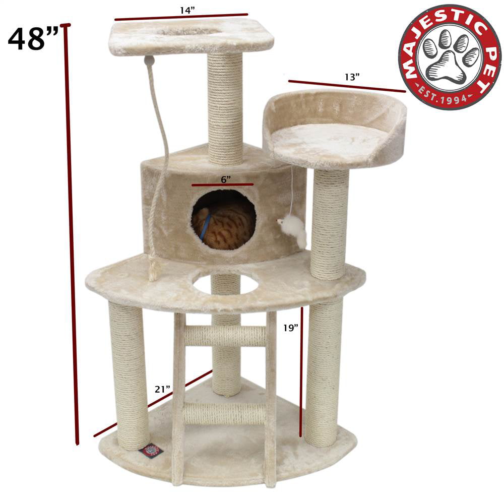 48″ Majestic Pet Cat Tree. Honey - Fur