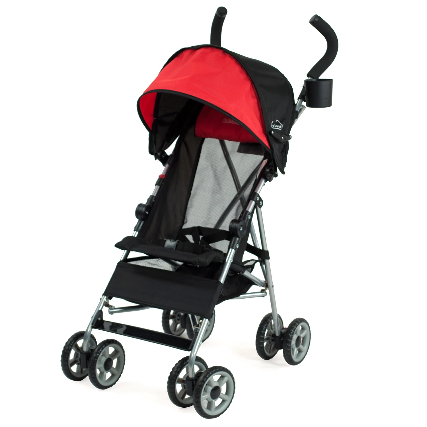 Kolcraft Cloud Lightweight Umbrella Stroller with Large Sun Canopy. Scarlet Red