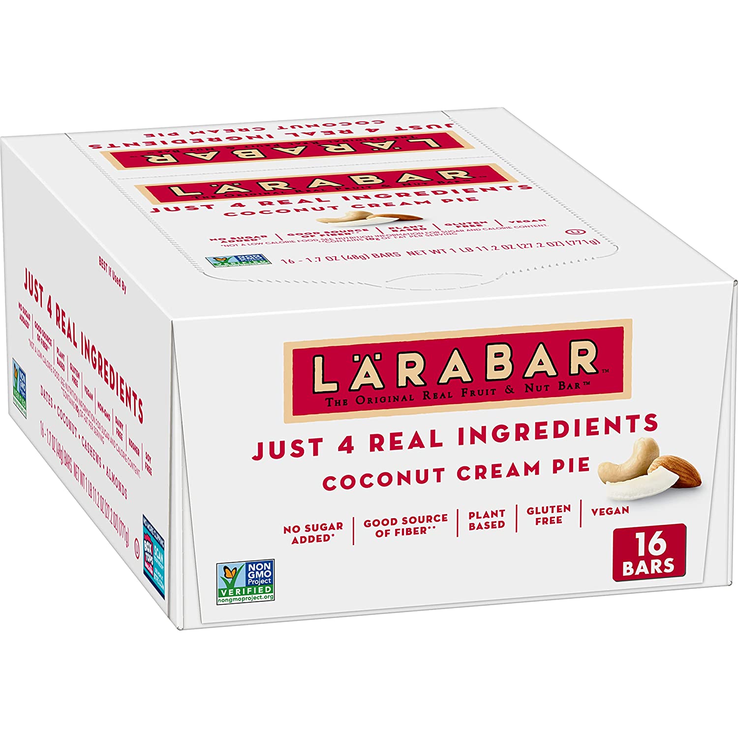 Larabar Coconut Cream Pie. Gluten Free Vegan Fruit & Nut Bars. 16 ct