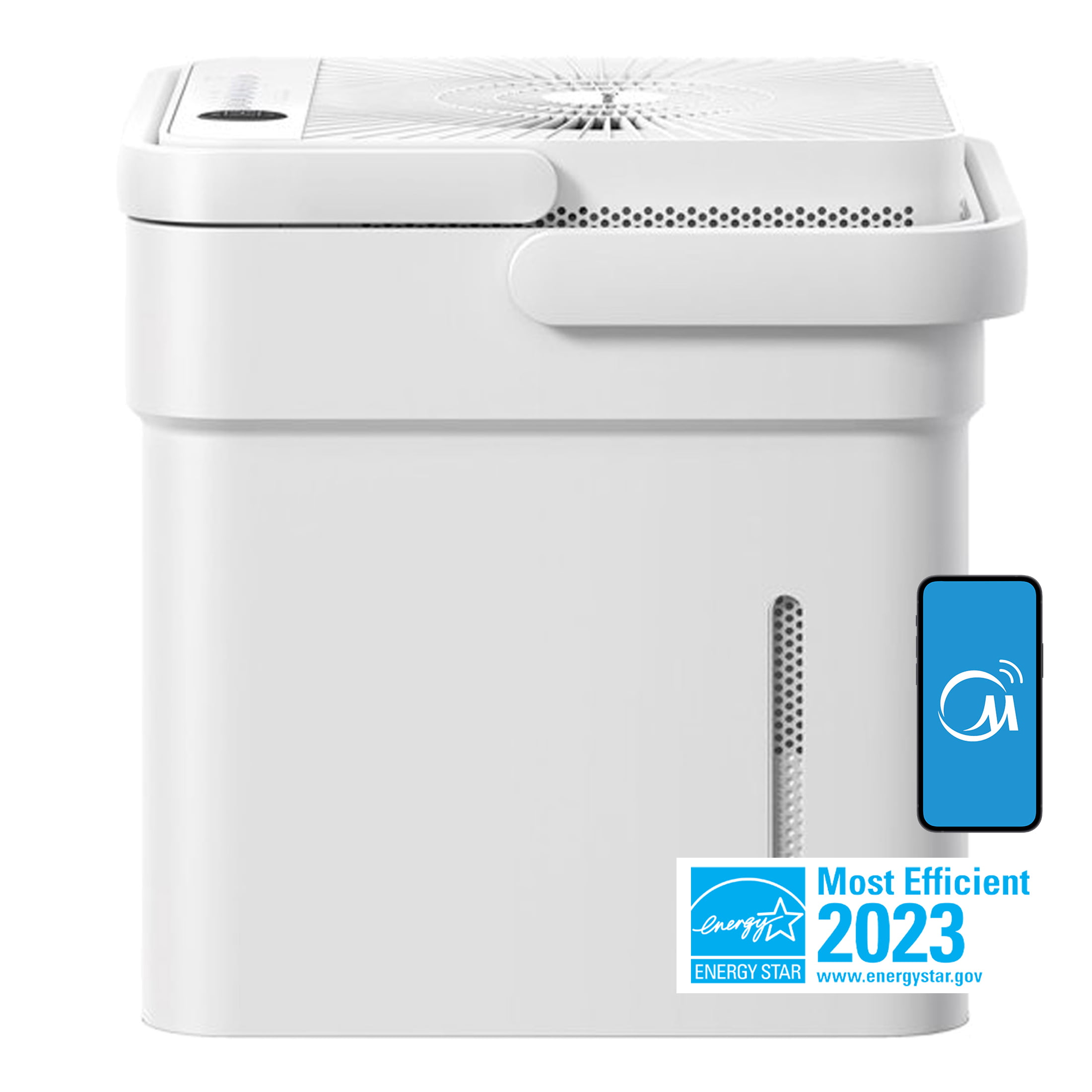 Midea Cube 20-Pint Smart WiFi Dehumidifier. Coverage up to 2.000 sq. ft.