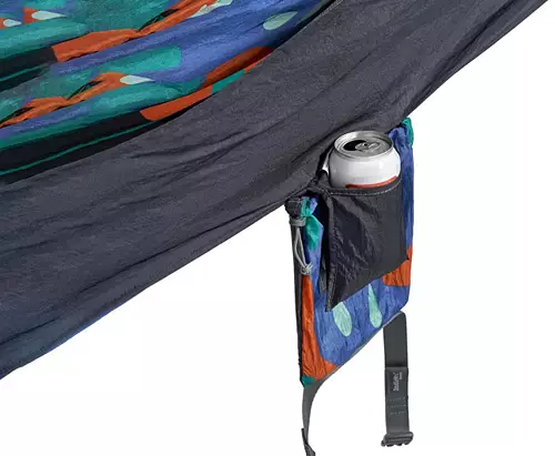 ENO DoubleNest Print Hammock - Charcoal/Lagoon/Sky