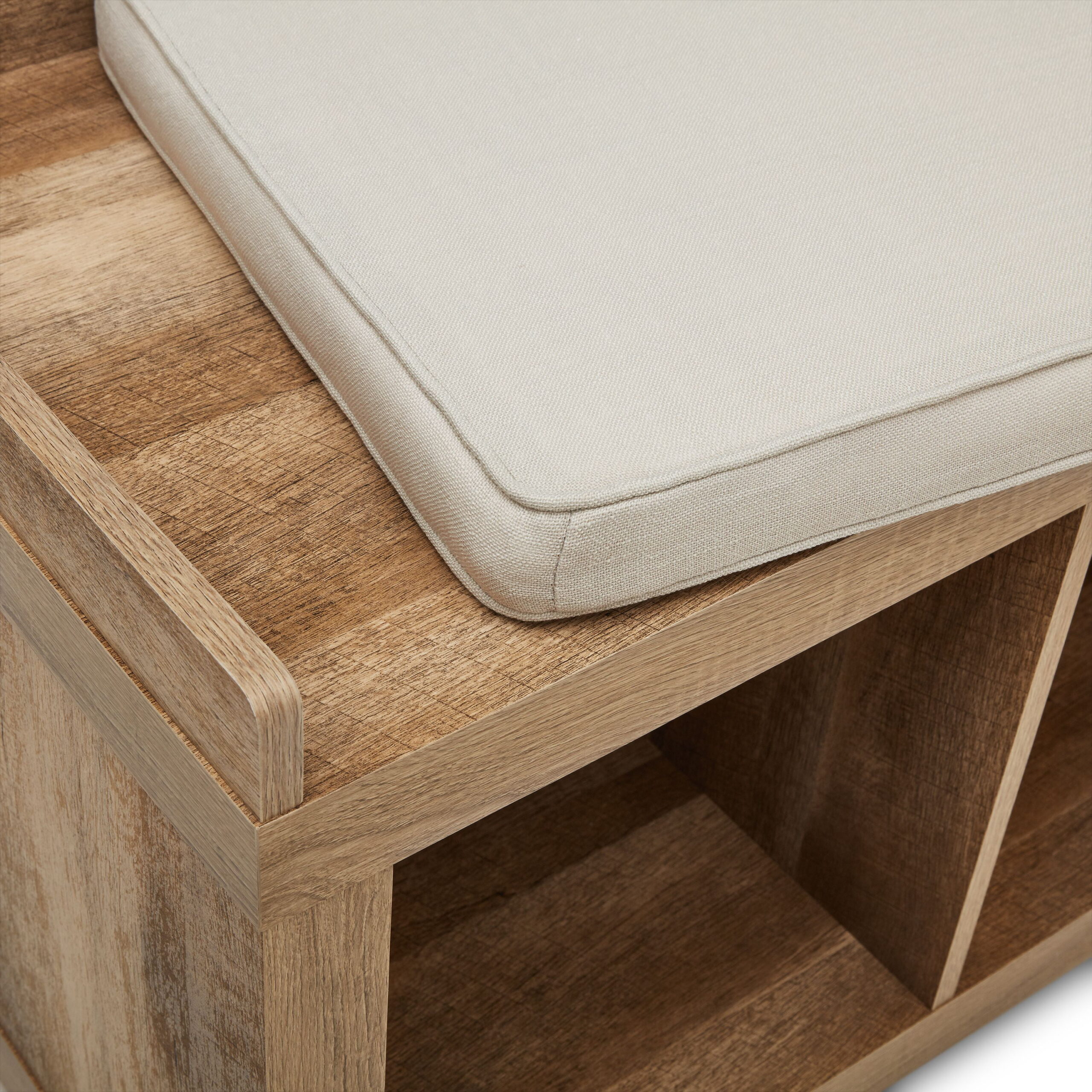 Better Homes & Gardens 4-Cube Storage Bench. Weathered