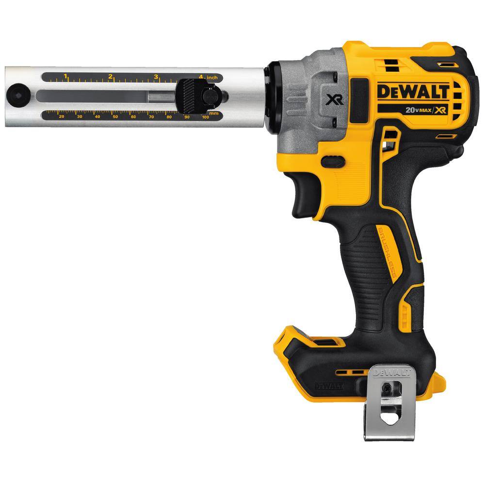 DEWALT DCE151BW240 20V MAX XR Cordless Brushless Cable Stripper and (1) 20V MAX Compact Lithium-Ion 4.0Ah Battery