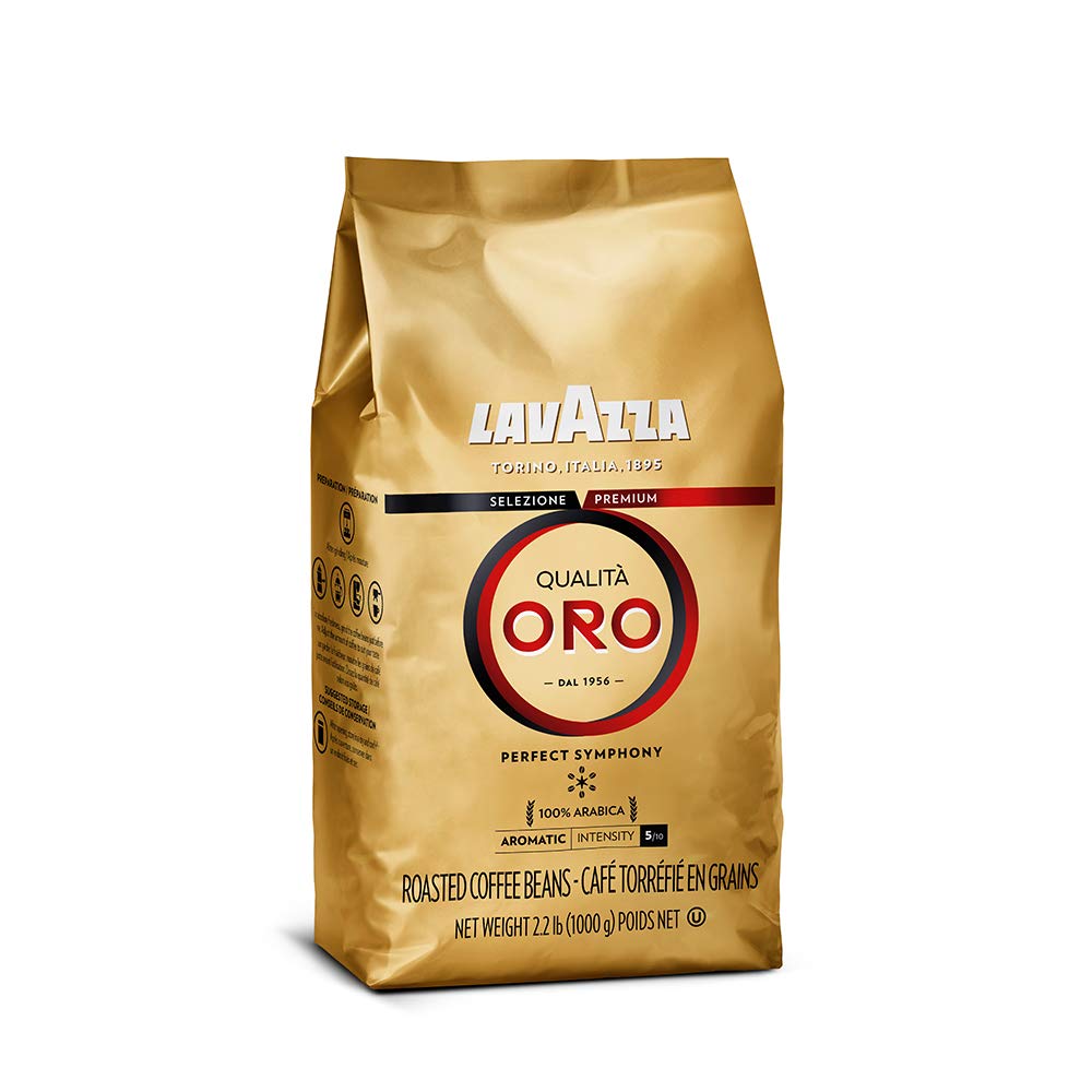 Lavazza QualitÃ Oro Whole Bean Coffee Blend. Medium Roast. 2.2 Pound (Pack of 1) .100% Arabica. Central America & African highland origins. Fruity & Aromatic