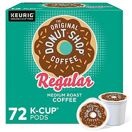 The Original Donut Shop Keurig Single-Serve K-Cup Pods. Regular Medium Roast Coffee. 72 Count