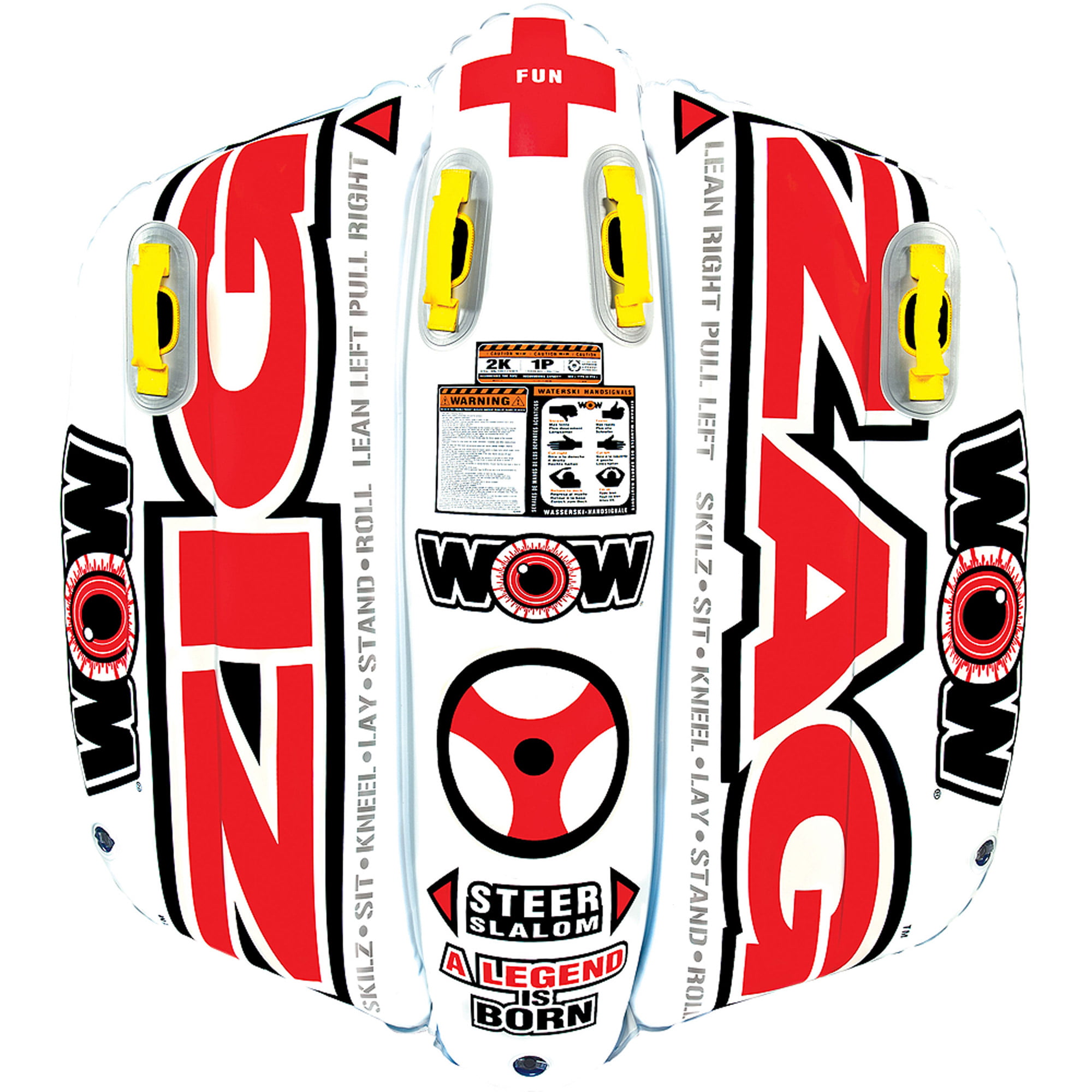WOW World of Watersports Zig Zag 2-Rider Towable Tube