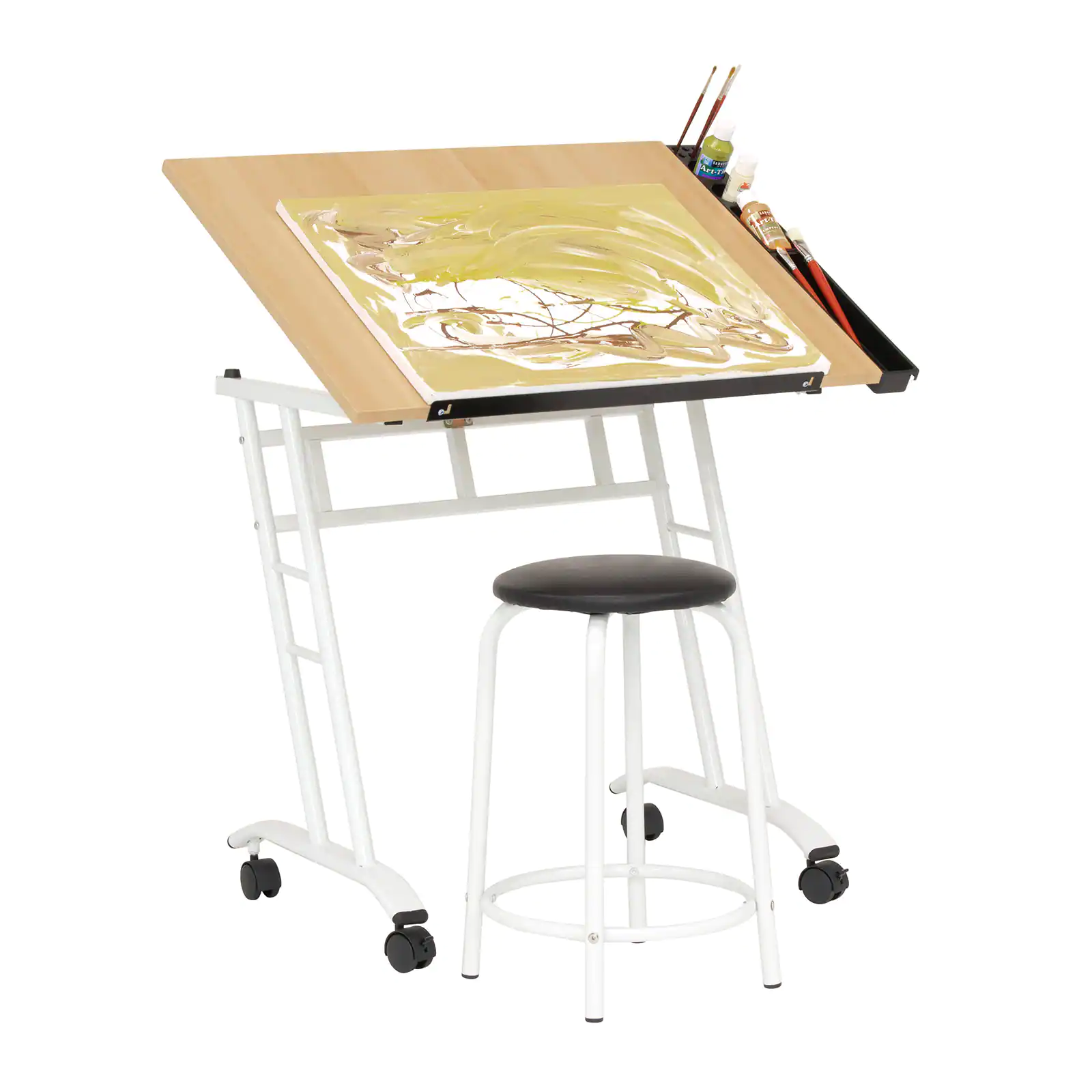 Studio Designs Studio 2-Piece Drafting Table and Stool Set