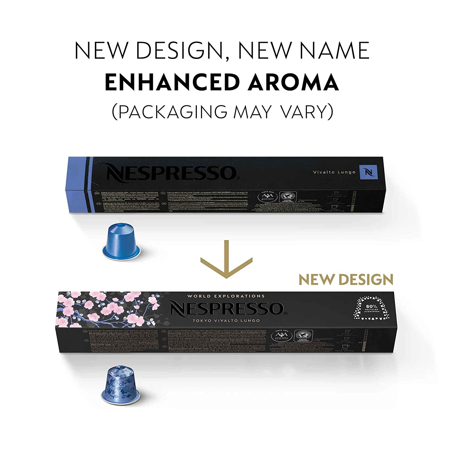 Nespresso Capsules OriginalLine Tokyo Vivalto Lungo. Medium Roast Coffee. 50 Count Coffee Pods. Brews 3.7 Ounce (ORIGINAL LINE ONLY)