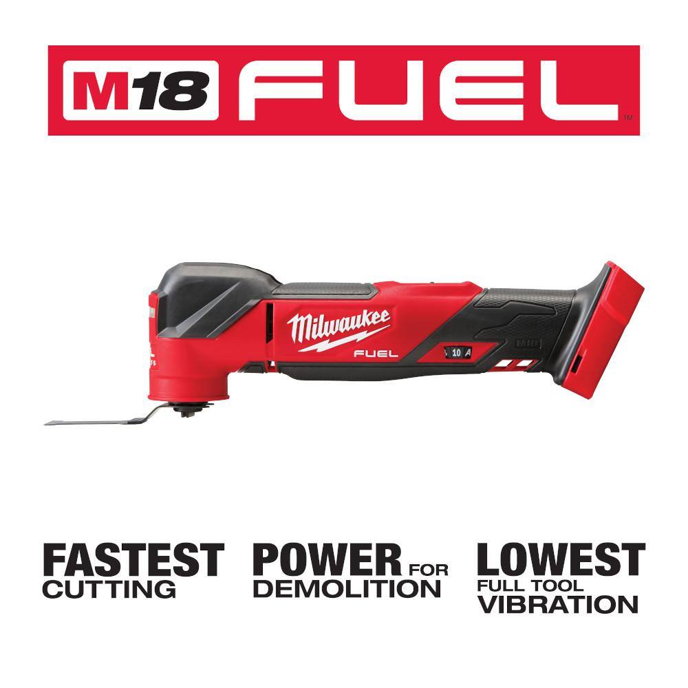 Milwaukee 2732-20-2836-20 M18 FUEL 18V Lithium-Ion Brushless Cordless 7-1/4 in. Circular Saw W/ Oscillating Multi-Tool (Tool-Only)