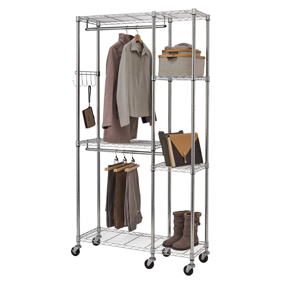 Trinity TBFZ-2702 Chrome Steel Clothes Rack