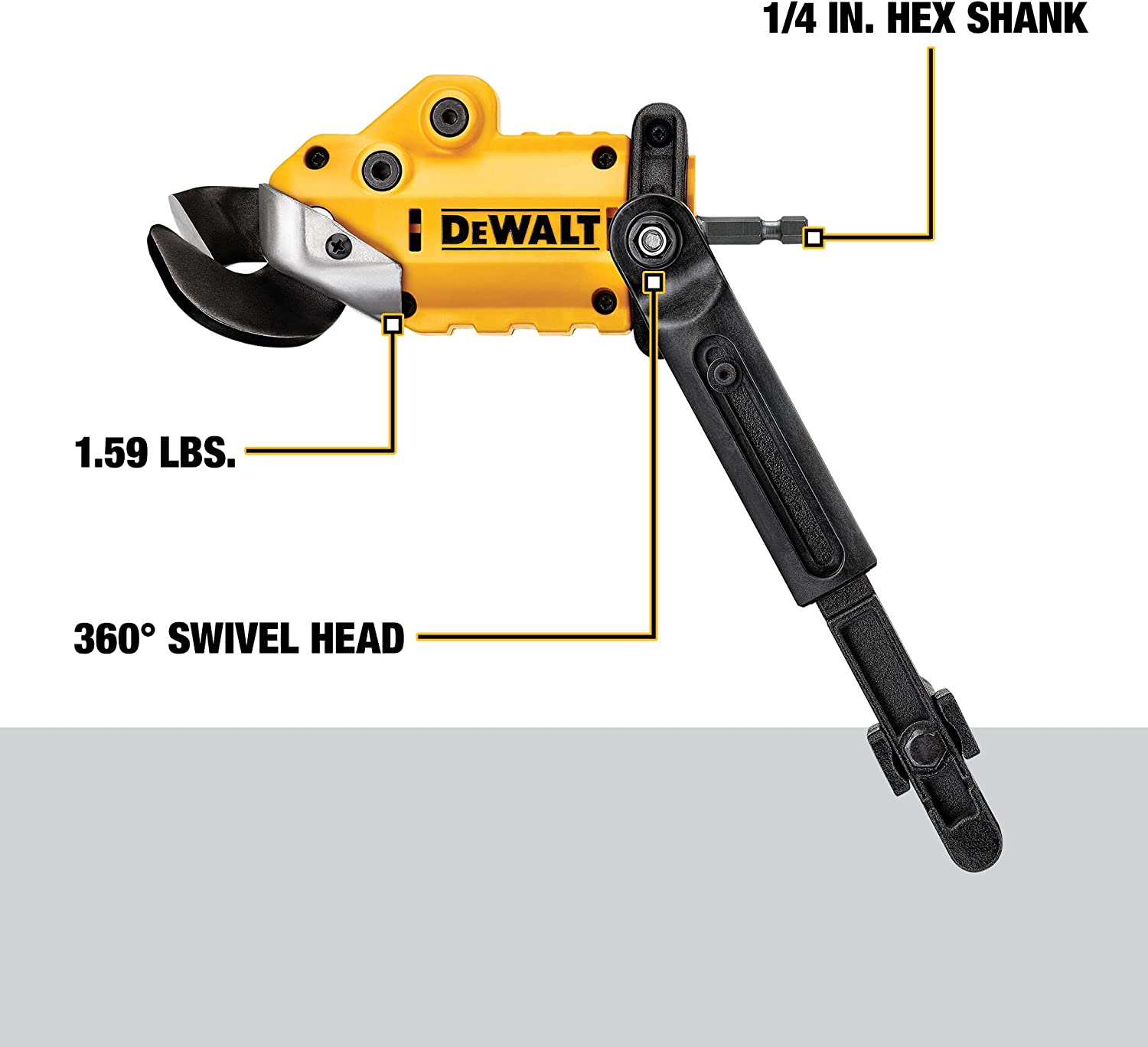 DEWALT Metal Shears Attachment. Impact Ready (DWASHRIR)