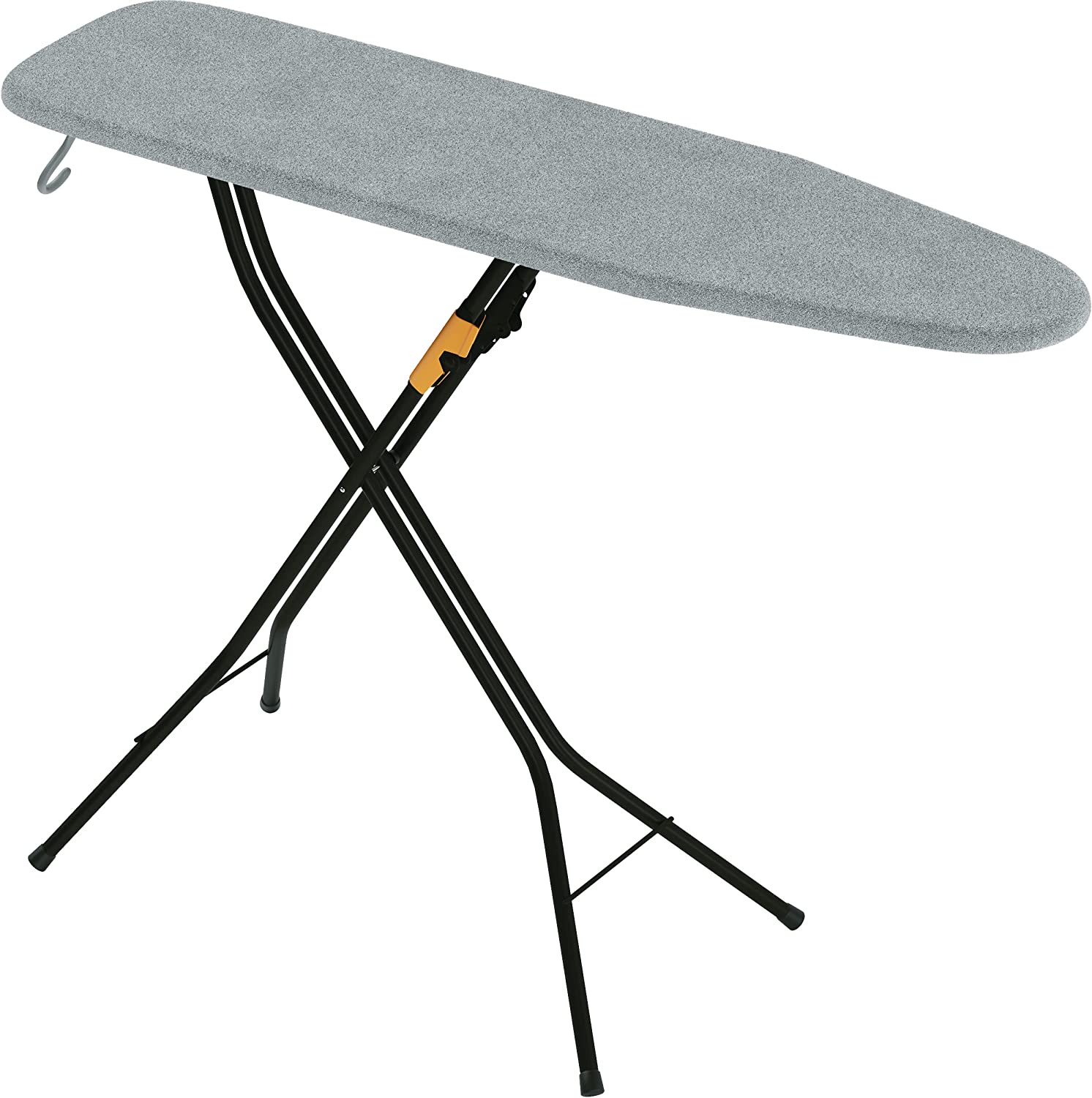 Bartnelli Patented Pulse Ironing Board | Made in Europe | Space Saving Smart Hanger Iron Board for Easy Storage | Lightweight. 4 Layer Cover. 4 Legs. for Dorm. Laundry Room. or Small Spaces. Black/Gray (43×13-35)
