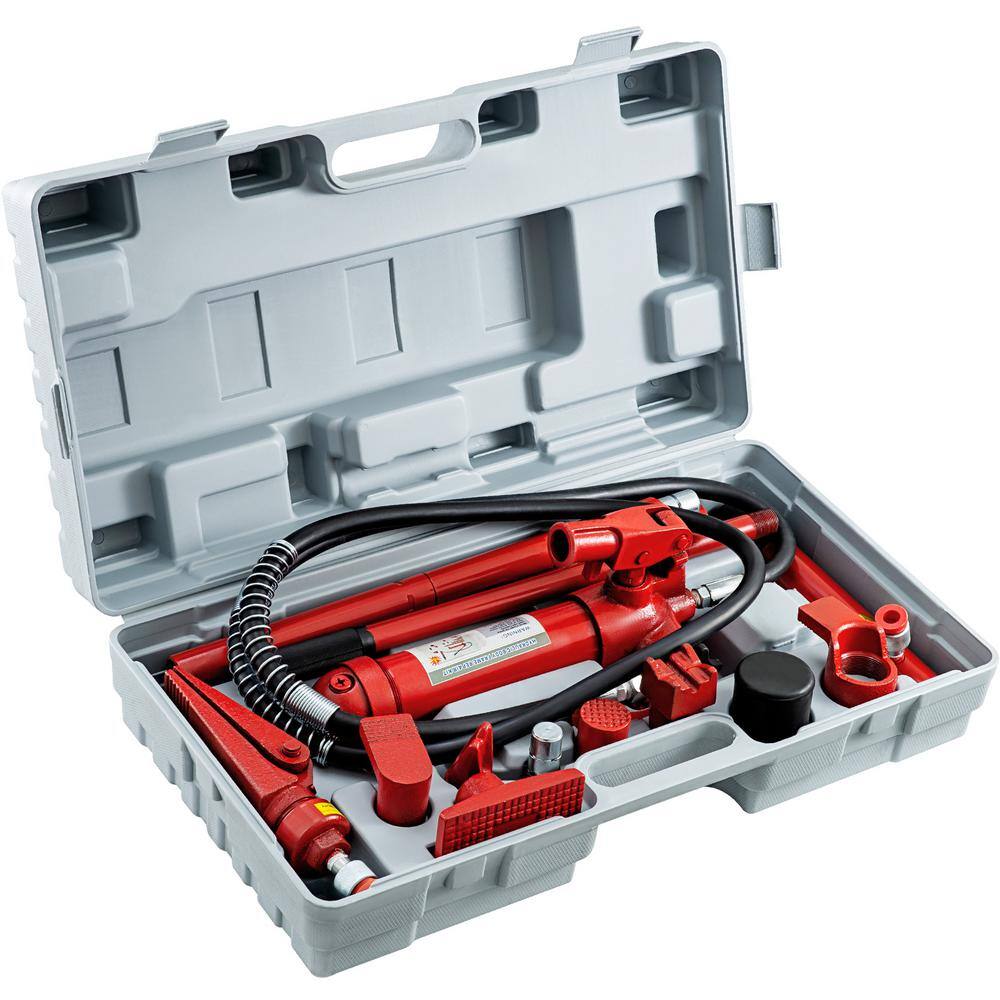 VEVOR GJ2M6TYYFLD000001V0 6-Ton Porta Power Kit 47.2 in. Oil Hose Hydraulic Car Jack Ram Autobody Frame Repair Tools