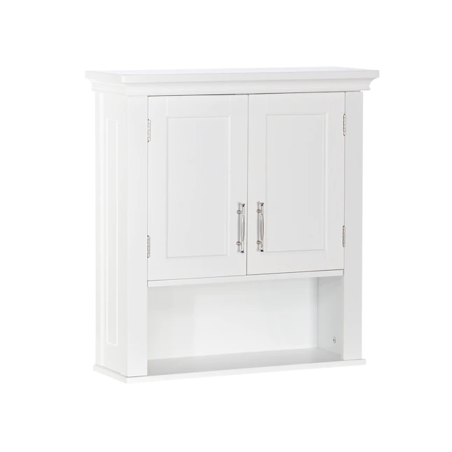 RiverRidge  Somerset 22.81-in W x 24.5-in H x 7.88-in D White Bathroom Wall Cabinet