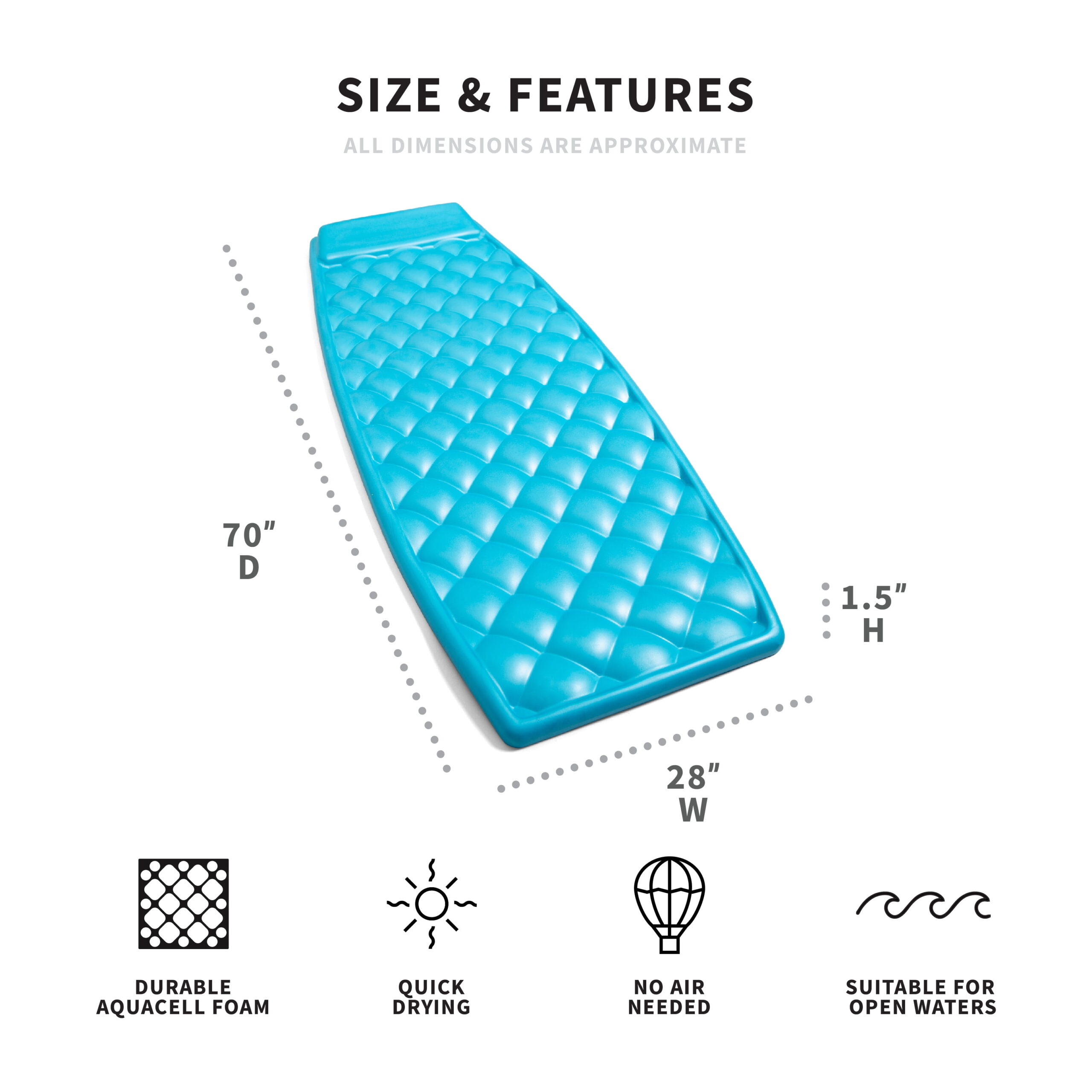 Big Joe Aquaria Solona Lounge (Aqua)