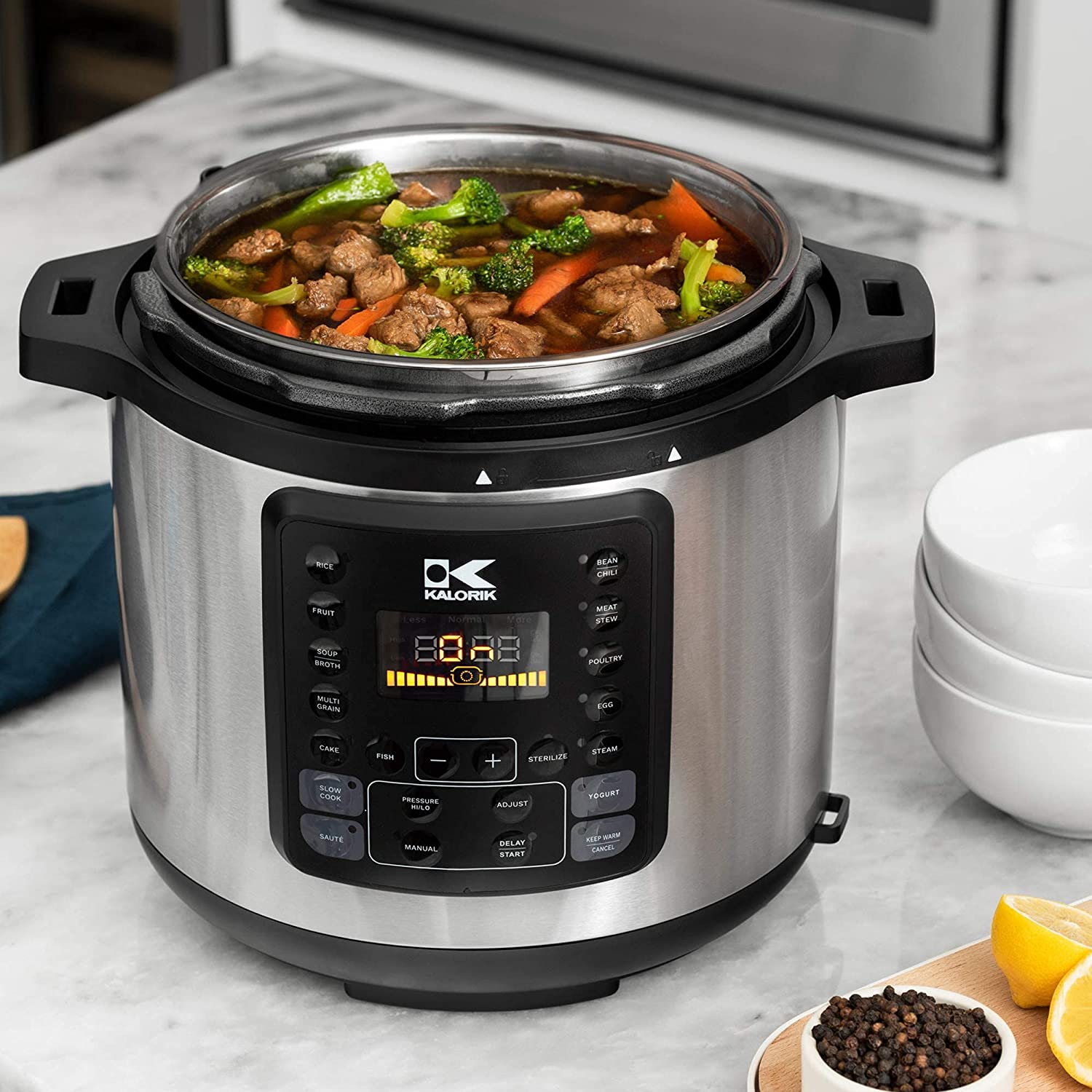 Kalorik  EPCK 45026 BK 6-Quart Modern 10-in-1 Multi Programmable Electric Pressure Cooker