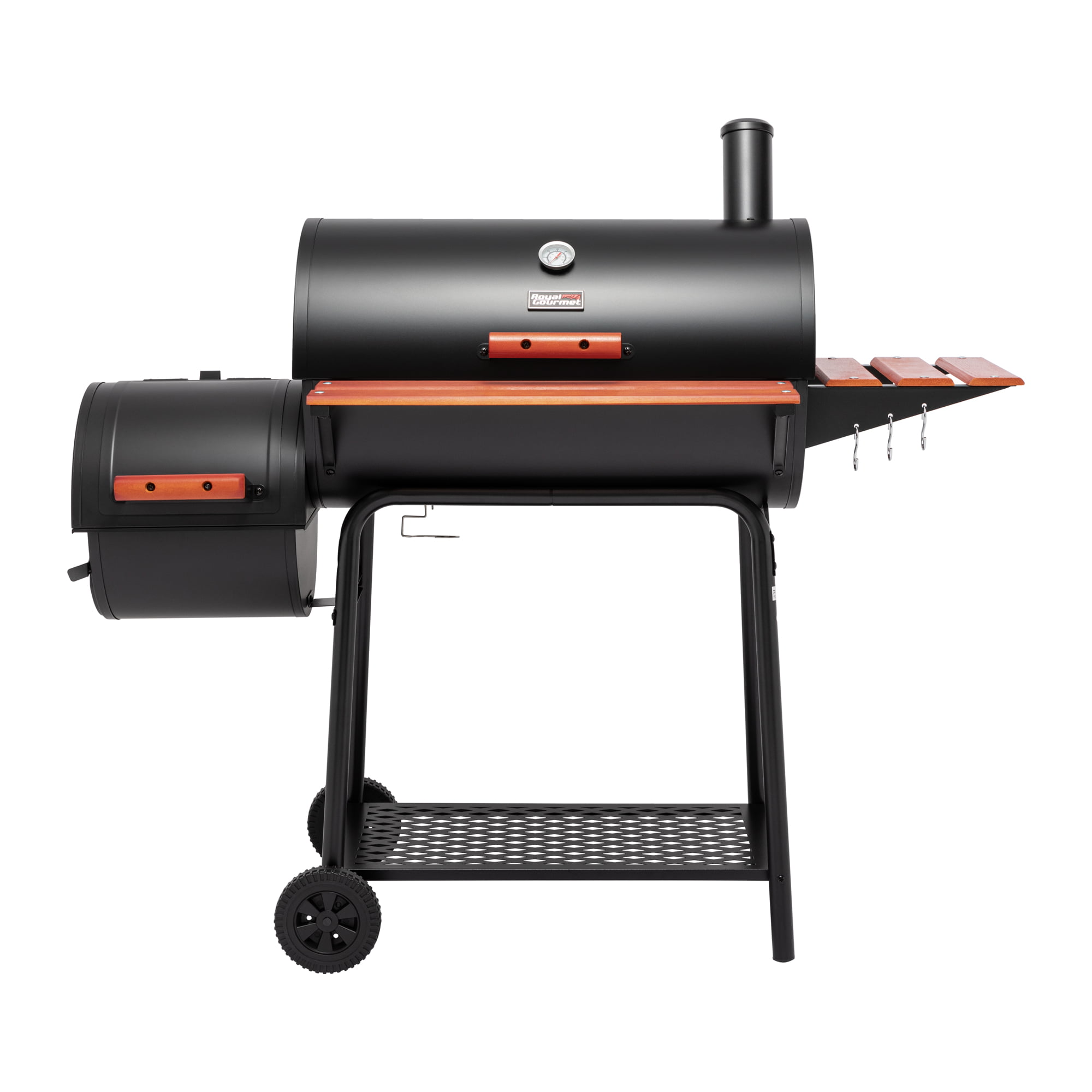 Royal Gourmet CC1830W 30″ Barrel Charcoal Grill with Offset Smoker