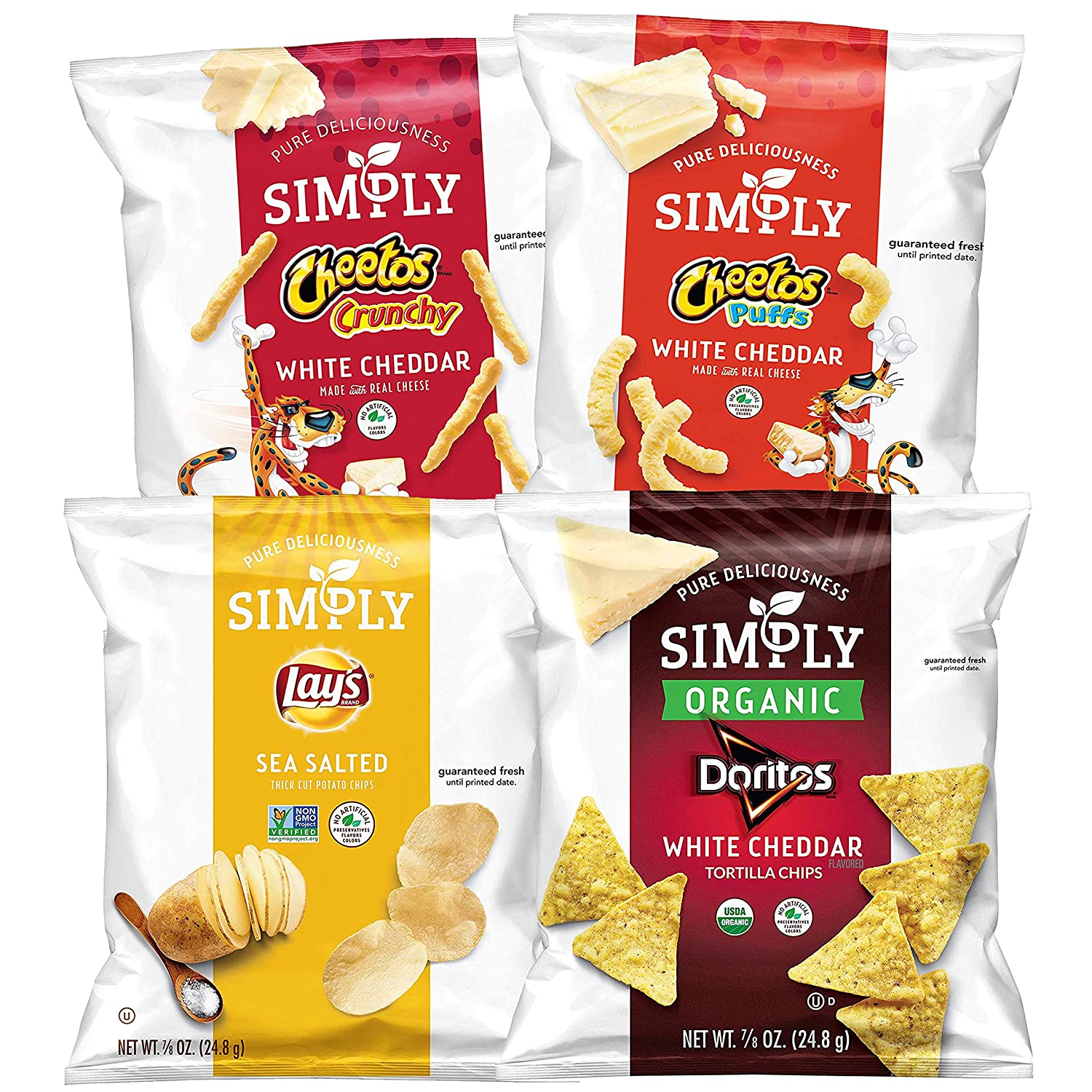 Simply Brand Organic Snacks. Simply Variety Pack. 0.875 Ounce (Pack of 36) - Assortment May Vary