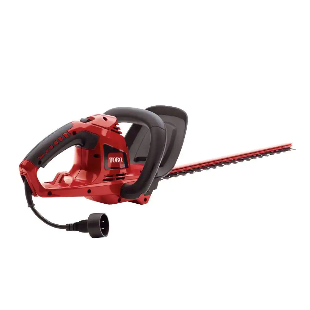 Toro 51490 22 in. 4.0-Amp Electric Corded Hedge Trimmer. Gripped Handle with Dual Action Blades