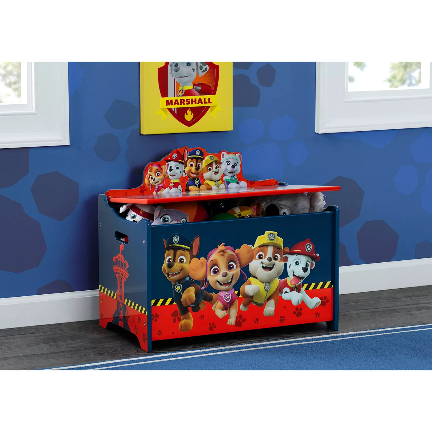 Delta Children Deluxe Toy Box - Greenguard Gold Certified. Nick Jr. PAW Patrol