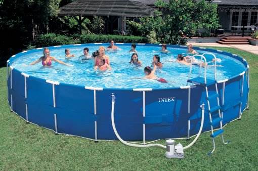 Intex 2500 GPH Krystal Clear Pool Filter Pump w/ GCFI & 6 Type B Cartridges