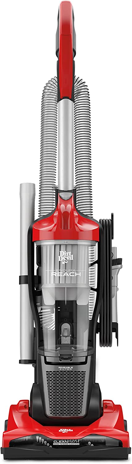 Dirt Devil Endura Reach Bagless Upright Vacuum Cleaner. UD20124. Red
