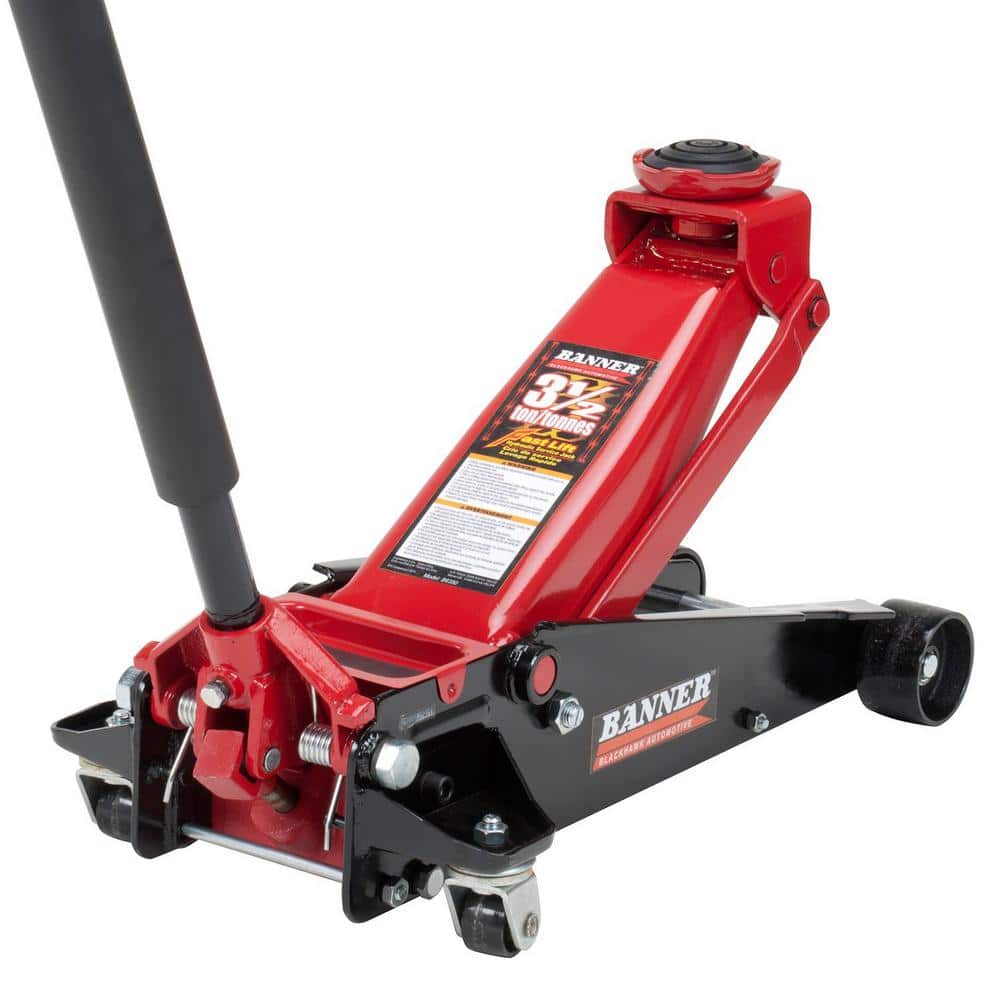 Banner B6350 3.5-Ton Fast Lift Heavy-Duty Garage Floor Jack with Swivel Saddle