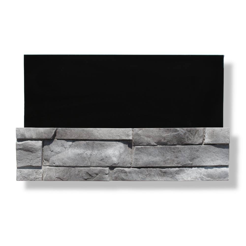 Silvermine Stone EG-BL-XX-FL 6 in. x 24 in. Stone Veneer Ledgestone Flat Panel Evening Gray (Box of 8)