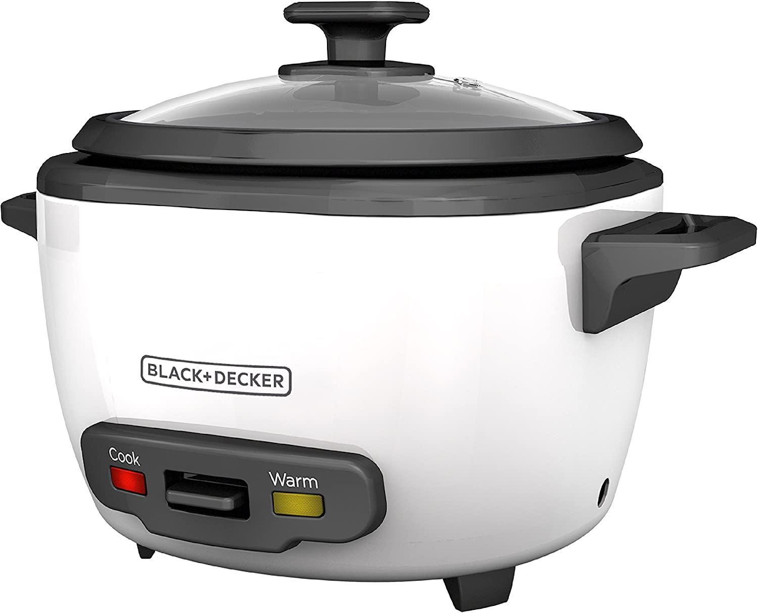 BLACK+DECKER RC516 16-Cup Cooked/8-Cup Uncooked Rice Cooker and Food Steamer. White