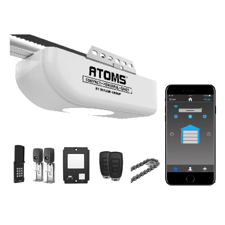 Skylink Atoms Atr-1722Ckw 3/4 Hp Garage Door Opener. Chain Drive with Wi-Fi Connectivity