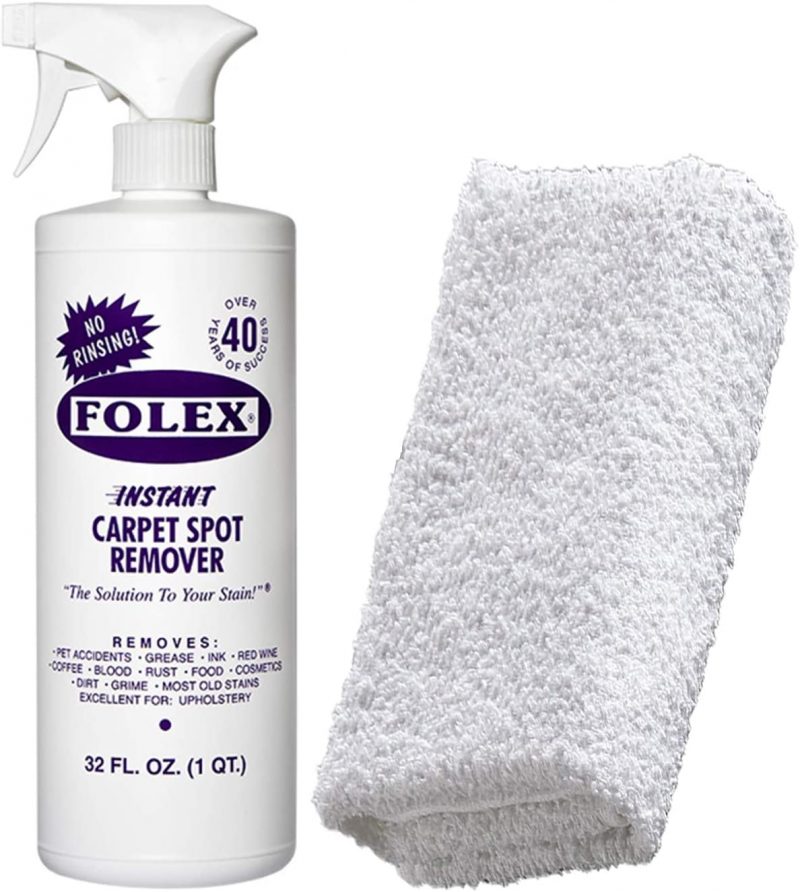 Cemko Cleaning Cloth + FOLEX Instant Carpet Spot Remover. 32oz