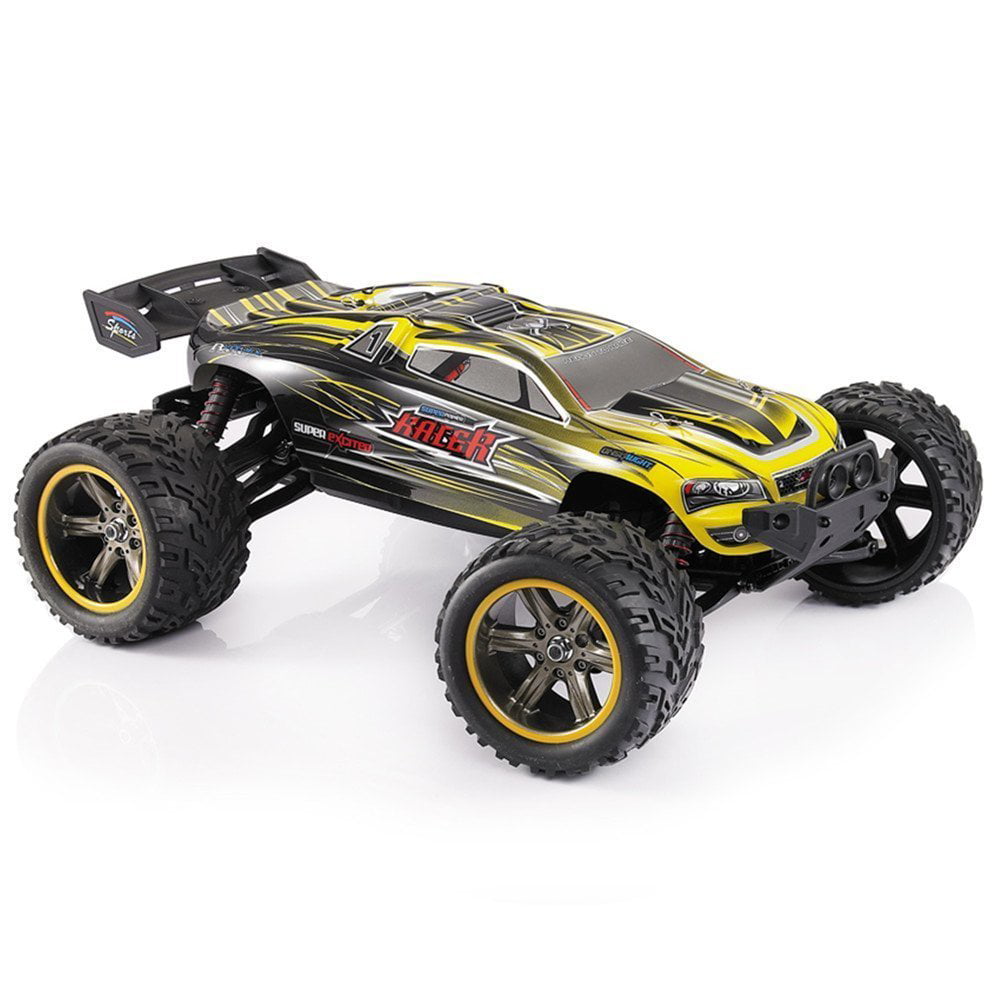 RC Car. FMT Remote Control Truck High Speed Off-Road 30+MPH 1/12 Scale Full Proportional 2.4Ghz 2WD (Color: Yellow)