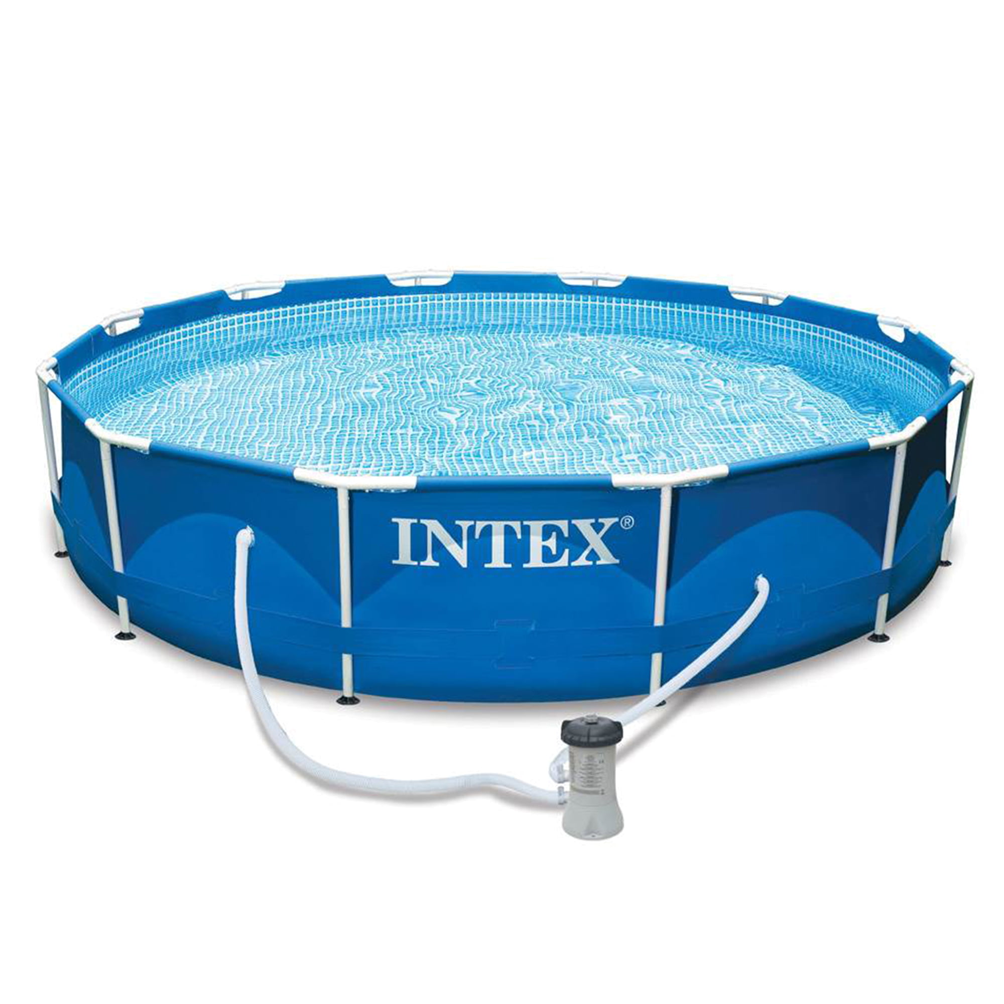 Intex Metal Frame 10-x30″ Swimming Pool with Filter Pump & Maintenance Kit