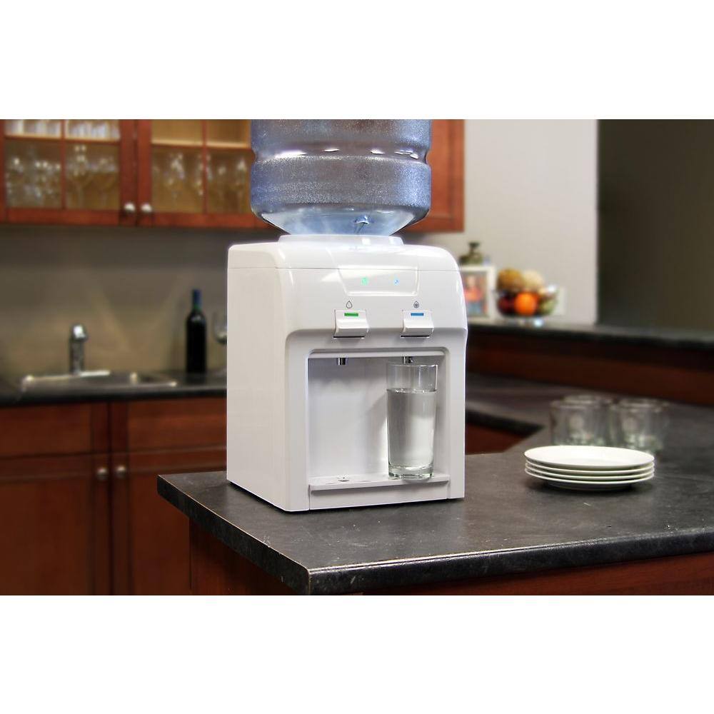 VITAPUR VWD2036W-1 3-5 Gal. Cold/Room Temperature Countertop Water Cooler Dispenser in White