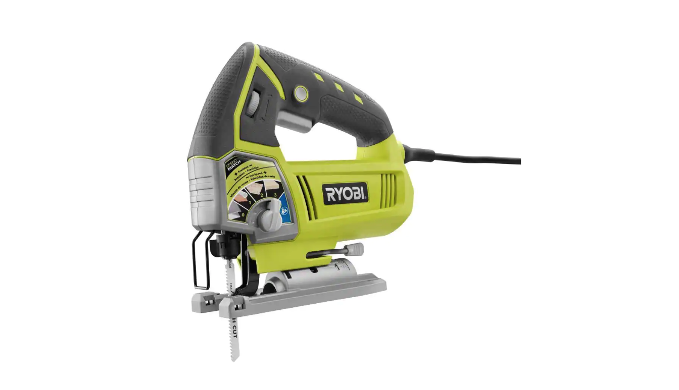 RYOBI JS481LG 4.8 Amp Corded Variable Speed Orbital Jig Saw