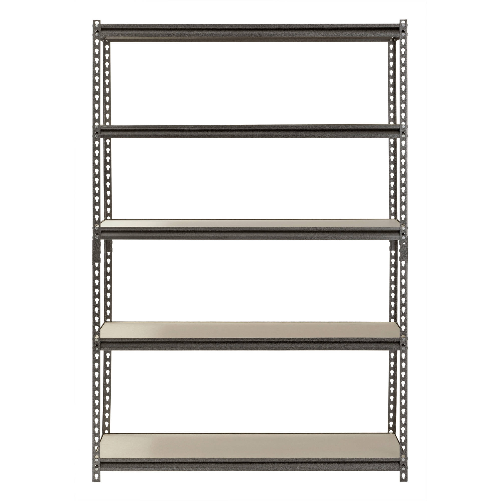 Muscle Rack 48″W x 18″D x 72″H 5-Shelf Steel Freestanding Shelves. Silver