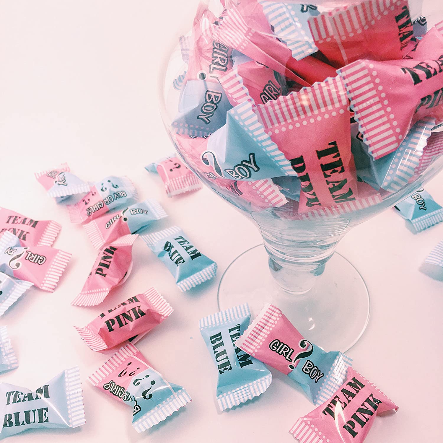 Buttermints 100 Individually Wrapped Mints (Baby Reveal). 13 oz