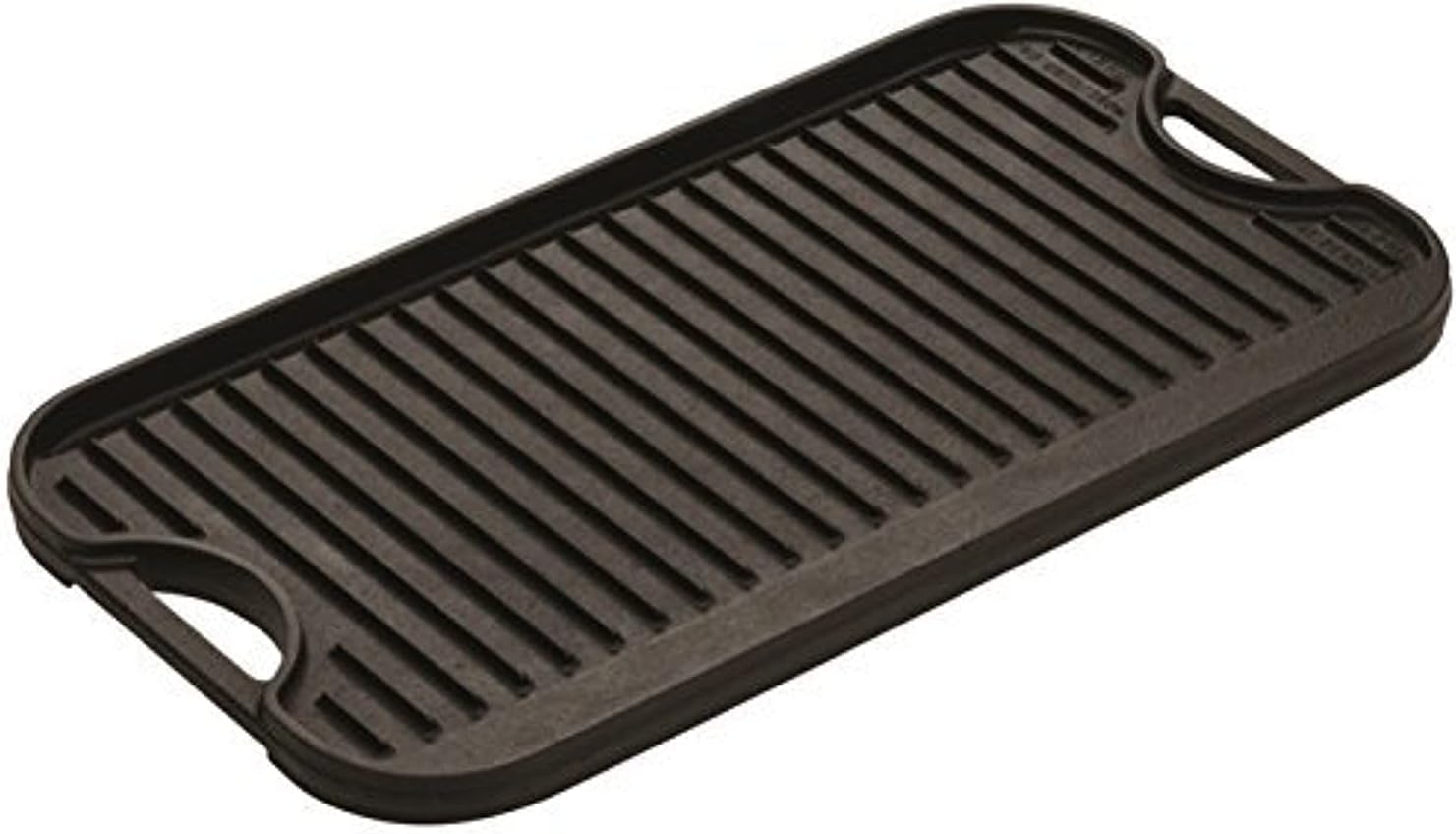 Lodge LPGI3 Cast Iron Reversible Grill/Griddle. 20-inch x 10.44-inch. Black
