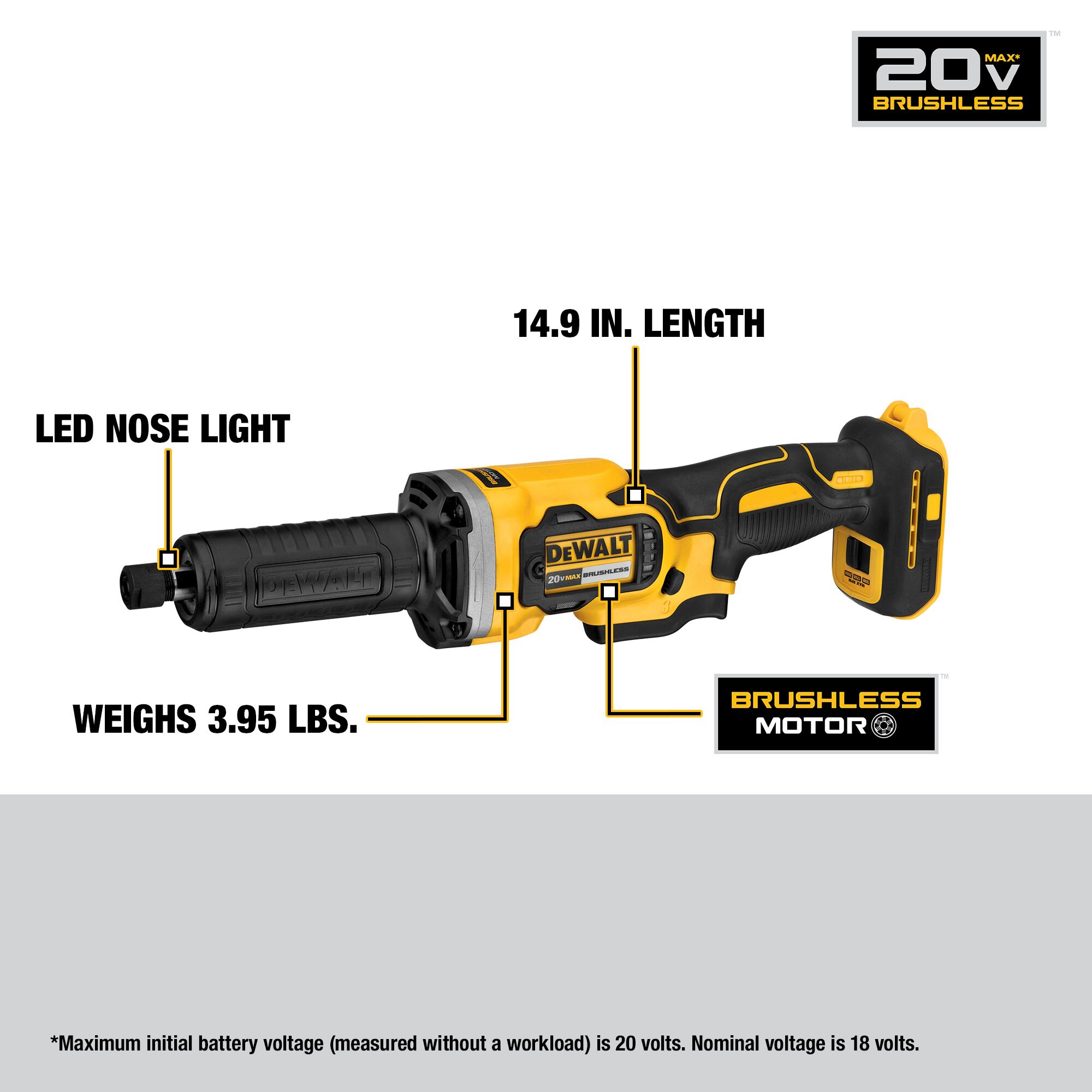 DEWALT DCG426B 20V MAX Die Grinder (Tool Only)