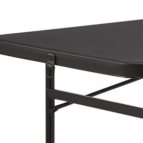Mainstays 6 Foot Bi-Fold Plastic Folding Table. Black