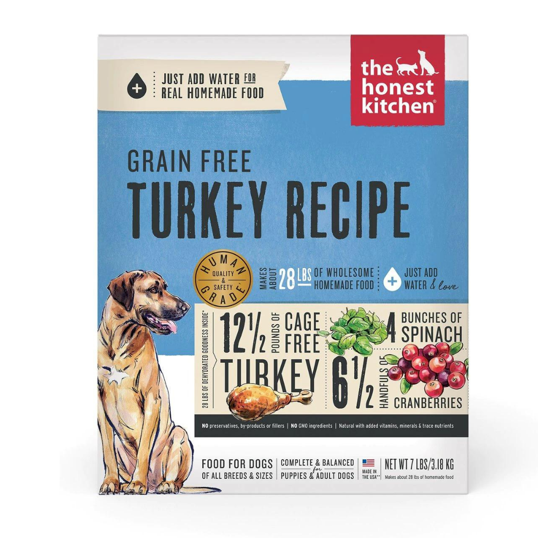 The Honest Kitchen Dehydrated Grain Free Turkey Recipe Dog Food. 7 lbs.