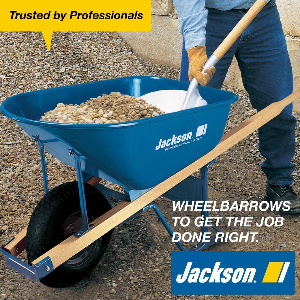 Jackson MP575FFBB 5.75 cu. ft. Heavy Duty Corrosion-Proof Poly Wheelbarrow