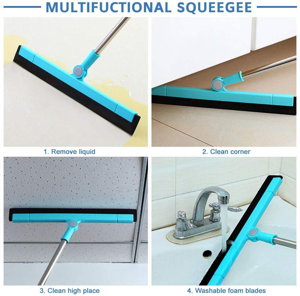 KOLLIEE Floor Squeegee Adjustable Professional Water Squeegee Foam With 50″
