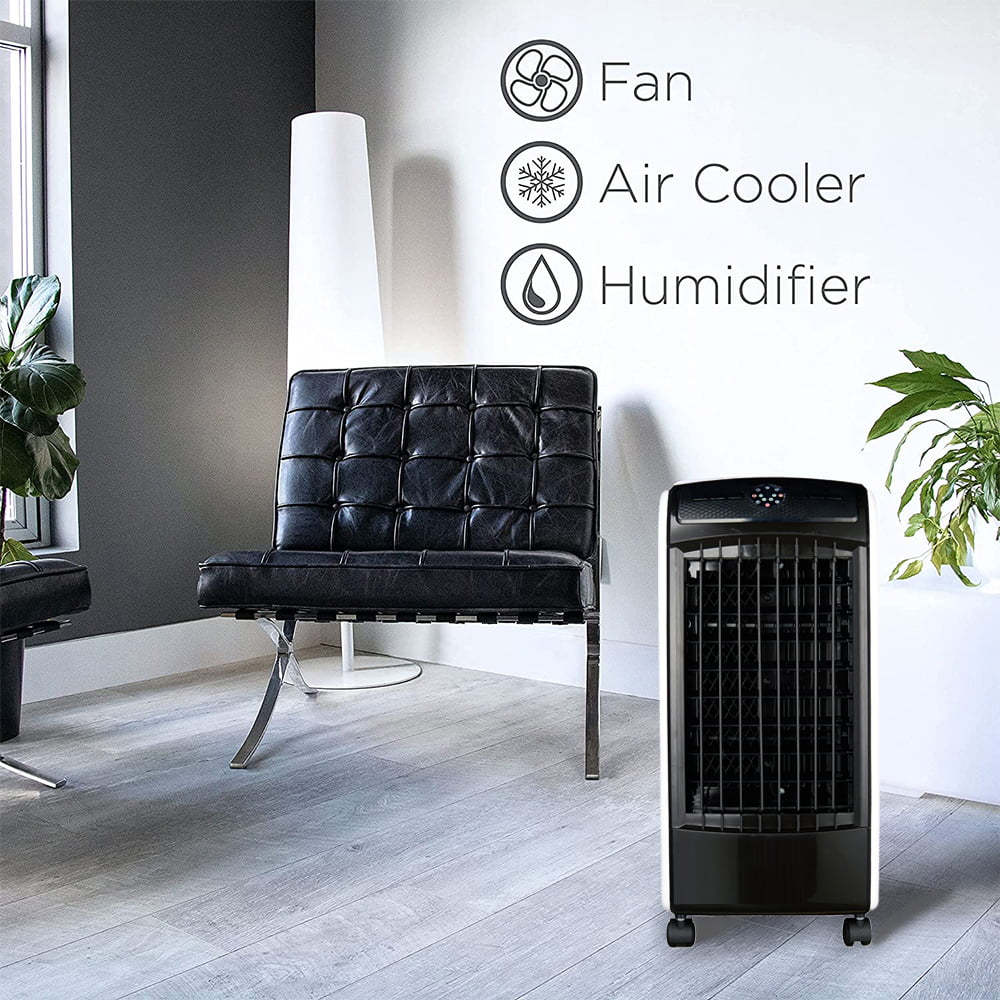 Inolait 3-in-1 Portable Evaporative Air Cooler Fan Humidify with with Remote Control Casters for Indoor