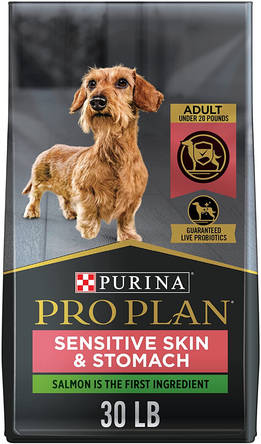 Purina Pro Plan Sensitive Skin and Sensitive Stomach Small Breed Dog Food. Salmon & Rice Formula - 30 lb. Bag